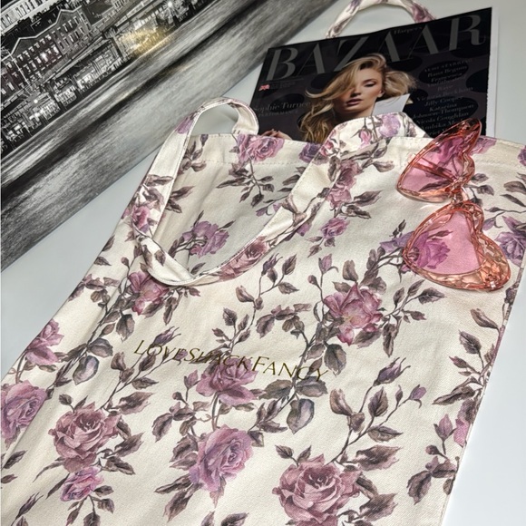 LoveShackFancy Handbags - LoveShackFancy Floral Tote Bag
